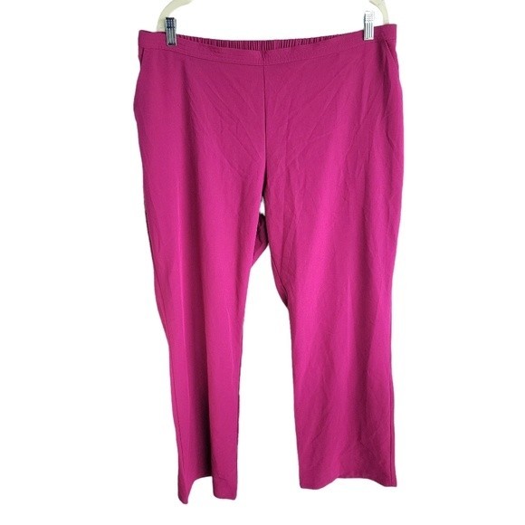 Jockey Pants - Jockey | Women's Plus Size Burgundy Pink Scrub Pants (Size XL)
